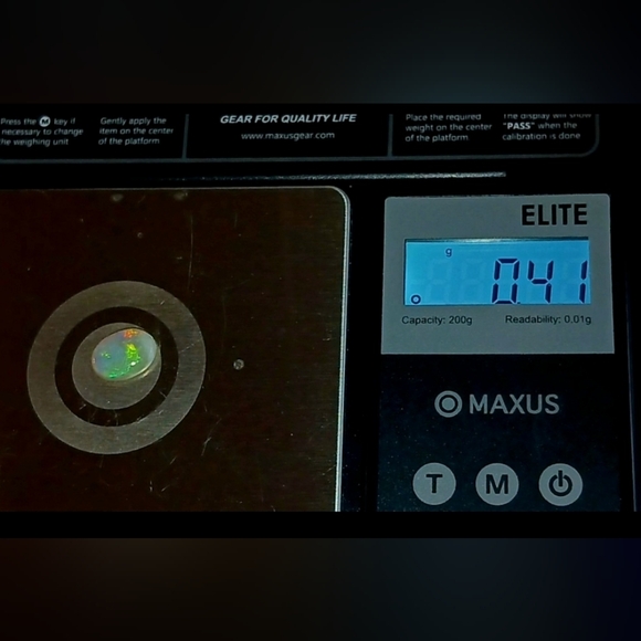 Australian Solid Semi Black Opal 1.95 Carat New Color Flash - Picture 15 of 16